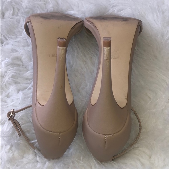 Steve Madden Stecy Natural Ankle Strap Heels - Picture 6 of 8